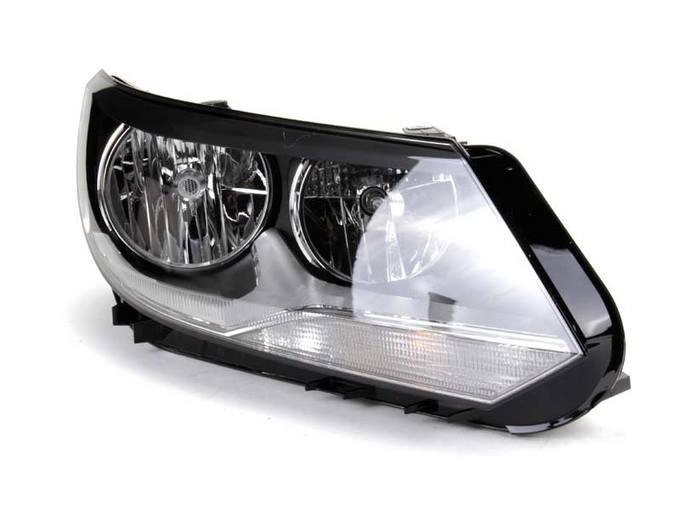 VW Headlight Assembly - Passenger Side (Halogen) 5N0941006C - Hella 010749261